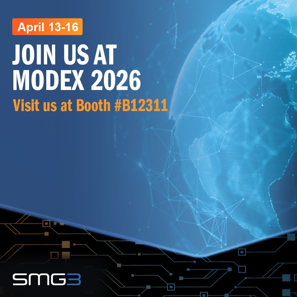 Join Us at MODEX 2026 text against a background of the world.
